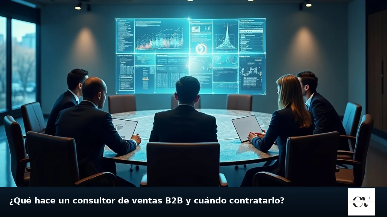 ¿Qué hace un consultor de ventas B2B y cuándo contratarlo?