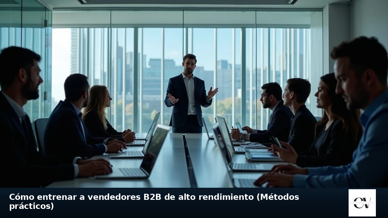 Cómo entrenar a vendedores B2B de alto rendimiento (Métodos prácticos)