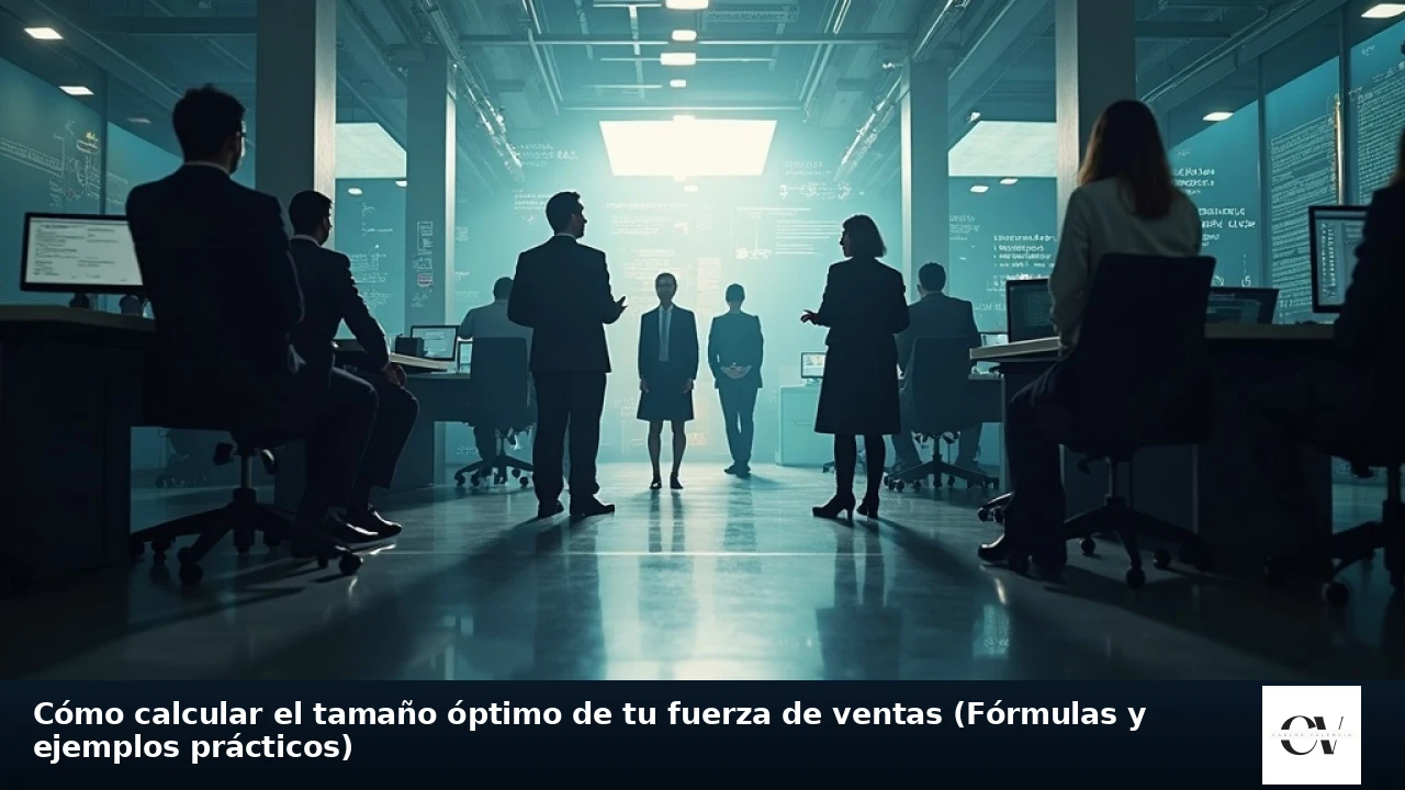 Cómo calcular el tamaño óptimo de tu fuerza de ventas (Fórmulas y ejemplos prácticos)