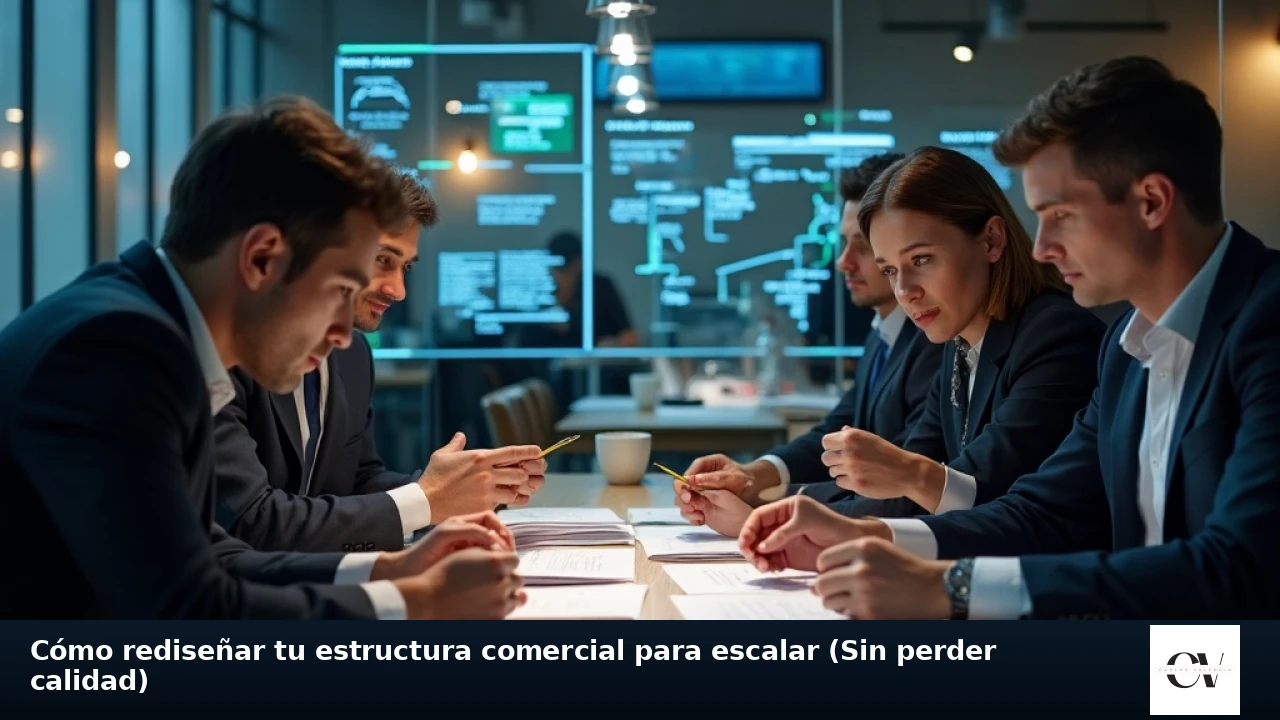 Cómo rediseñar tu estructura comercial para escalar (Sin perder calidad)